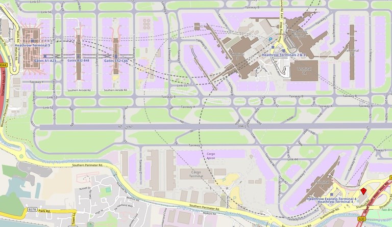 Heathrow Airport Map